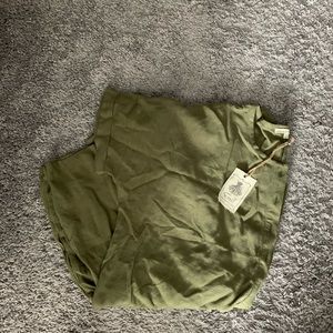 Clad & Cloth Henley Linen Romper